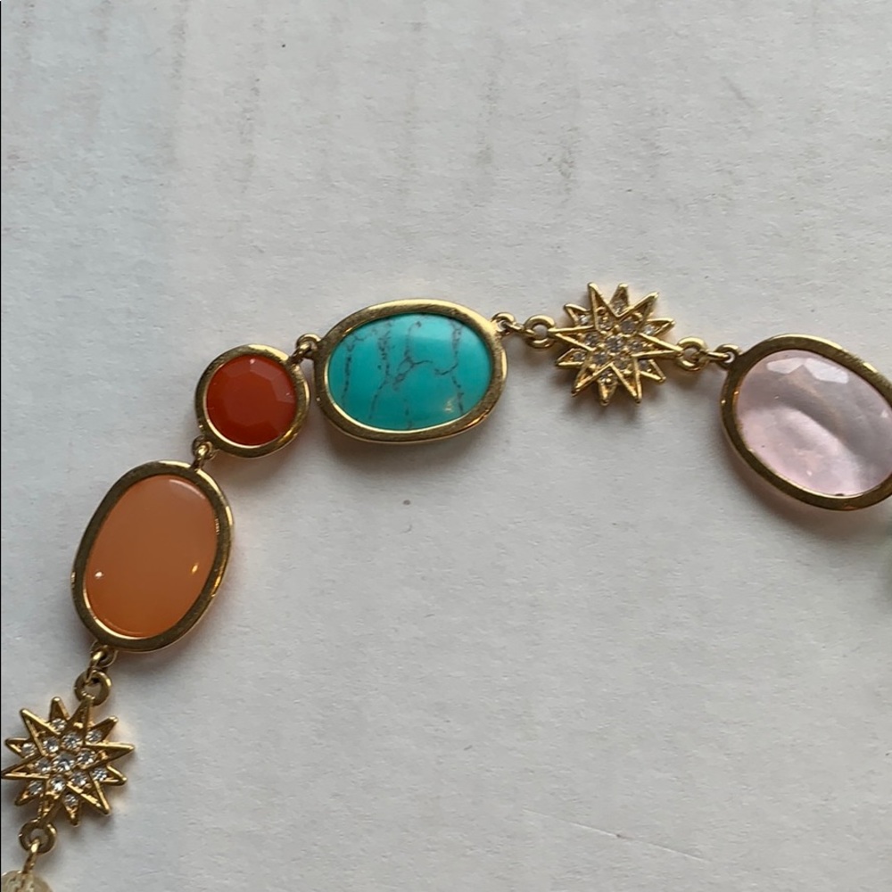 Multi-Colored Gemstone Toggle Necklace - image 8